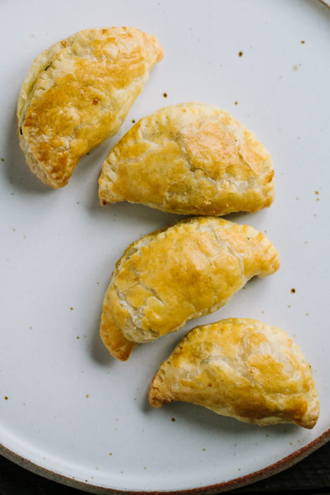 Puff Pastry Empanadas with Greens and Olives